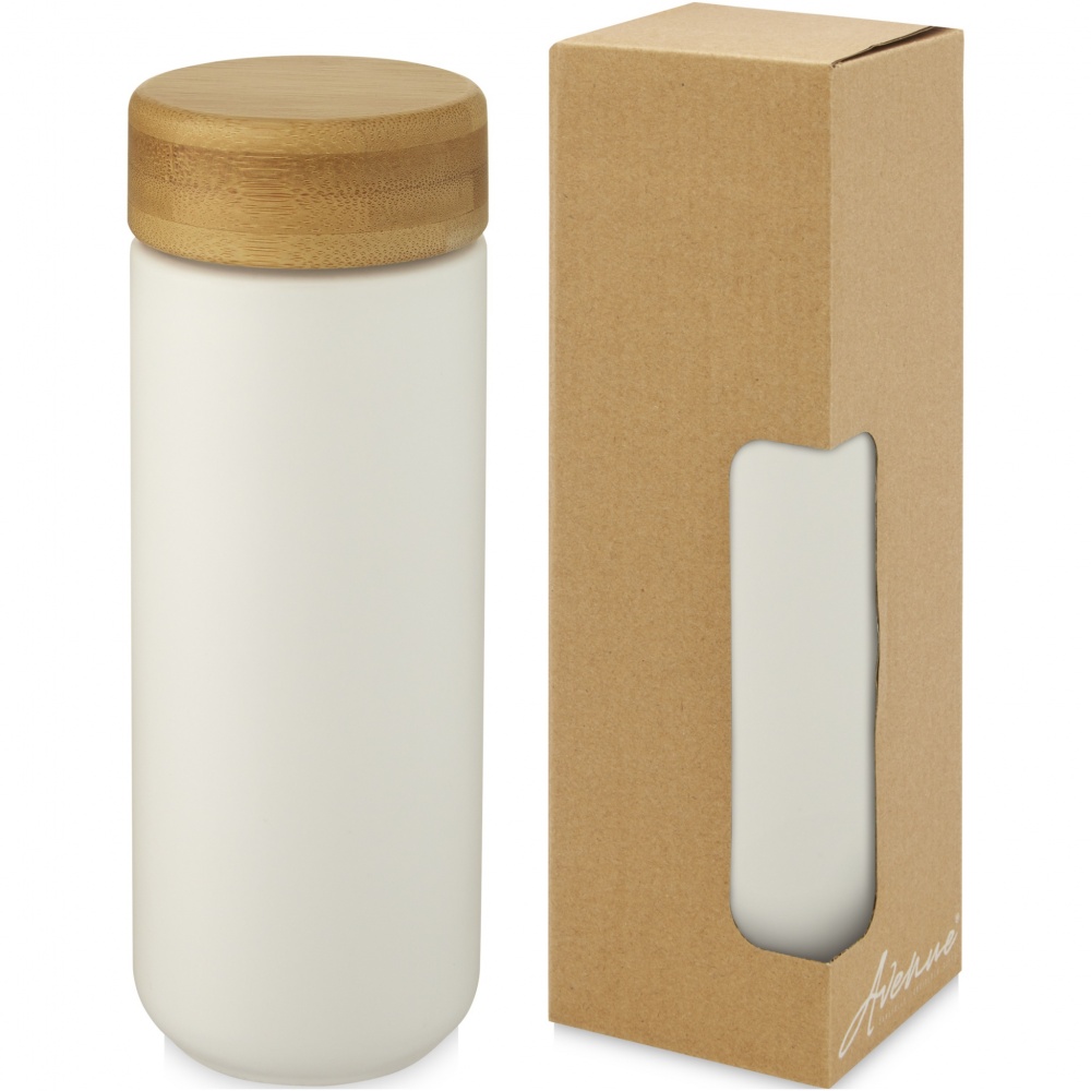 Logotrade reklaamtooted pilt: Lumi 300 ml keraamiline termoskruus bambusest kaanega