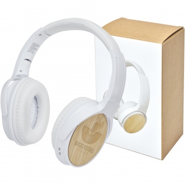 Logotrade reklaamkingituse foto: Athose bambusest Bluetooth® kõrvaklapid mikrofoniga