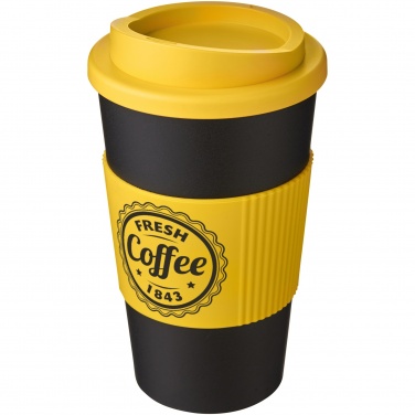 Logo trade reklaamtoote pilt: Americano® 350 ml silikoonist võruga termoskruus
