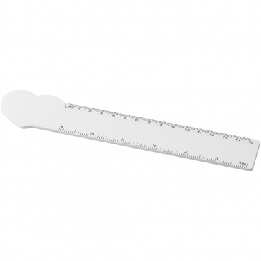 Logotrade reklaamtooted pilt: Tait 15 cm südamekujuline taaskasutatud plastikust joonlaud