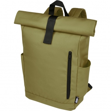 Logotrade meene foto: Byron 15,6" GRS RPET rull-top seljakott 18L