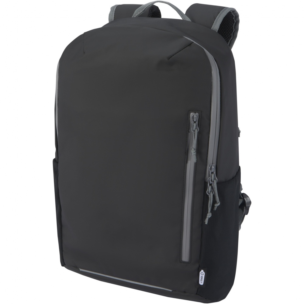 Logotrade firmakingi foto: Aqua 15" GRS taaskasutatud veekindel sülearvuti seljakott 21L