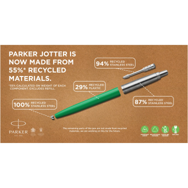 Logo trade reklaamkingituse pilt: Parker Jotter taaskasutatud materialist pastapliiats