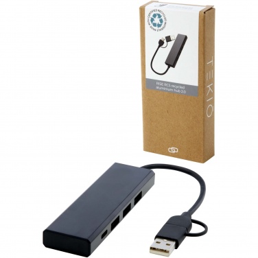 Logo trade meene pilt: Rise RCS-i taaskasutatud alumiiniumist USB 2.0 jaotur