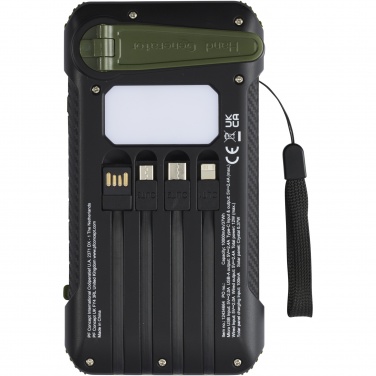 Logotrade reklaamkingi foto: Soldy 10 000 mAh RCS taaskasutatud plastist päikesedünamo jõupank 