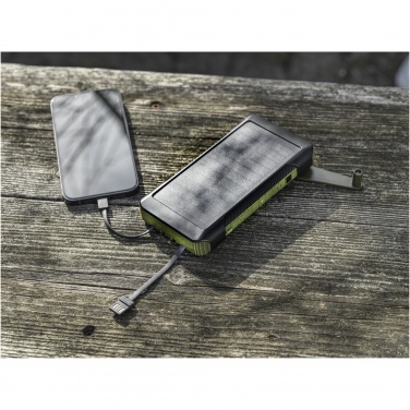 Logotrade firmakingituse foto: Soldy 10 000 mAh RCS taaskasutatud plastist päikesedünamo jõupank 