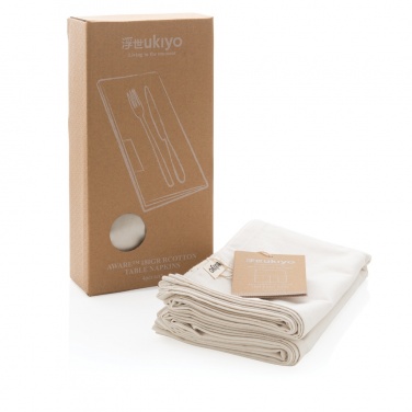 Logotrade reklaamkingitused pilt: Ukiyo Aware™ 180gr puuvillased salvrätikud 4tk komplekt