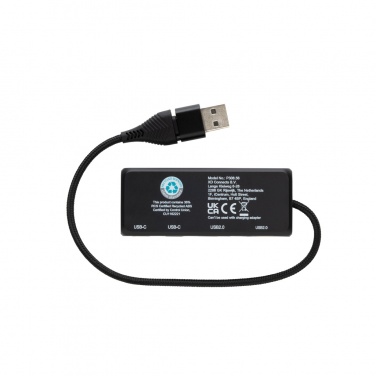 Logotrade firmakingid pilt: Link RCS-i taaskasutatud plastist ja bambusest kahe sisendiga USB-jaotur