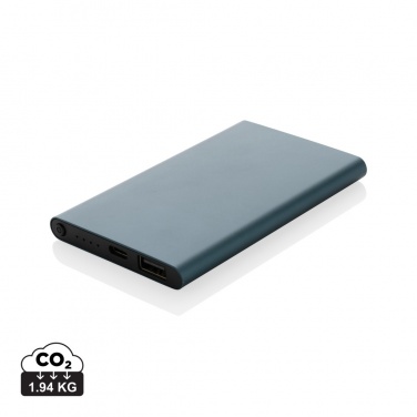 Logotrade firmakingituse foto: RCS-i taaskasutatud plastist/alumiiniumist 4000 mah C-tüüpi akupank