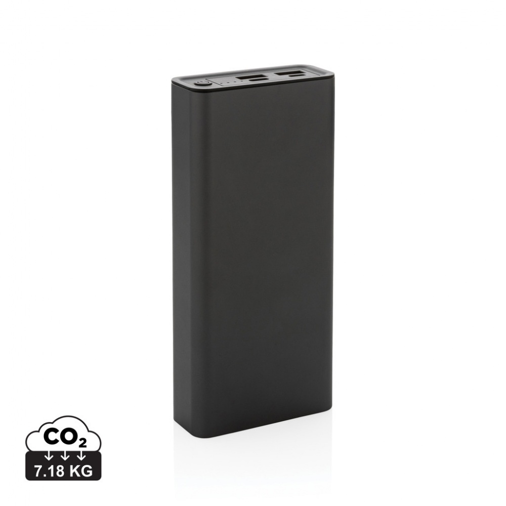 Logotrade ärikingi foto: Terra RCS taaskasutatud 20 W alumiiniumist akupank 20 000 mAh