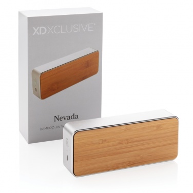 Logotrade reklaamkingid pilt: Nevada Bamboo 3W juhtmevaba kõlar