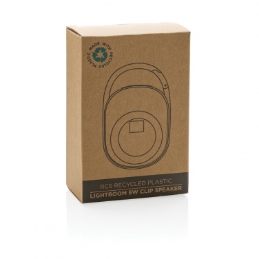 Logo trade firmakingituse pilt: RCS taaskasutatud plastist Lightboomi 5W klambriga kõlar