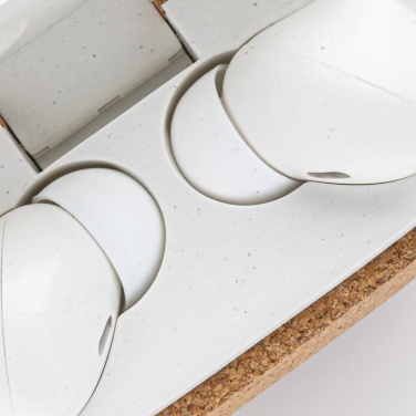 Logotrade reklaamtoote foto: Oregoni RCS taaskasutatud plastikust ja korgist TWS kõrvaklapid