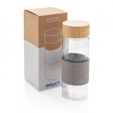 Logotrade reklaamkingitused pilt: Impact topeltseinaga borosilikaatklaasist pudel