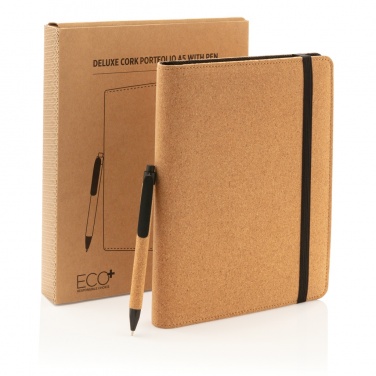 Logo trade reklaamtoote pilt: Deluxe korgist portfolio A5 koos pliiatsiga