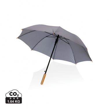 Logotrade firmakingi foto: 23" Impact AWARE™ RPET 190T automaatselt avatav bambusest vihmavari