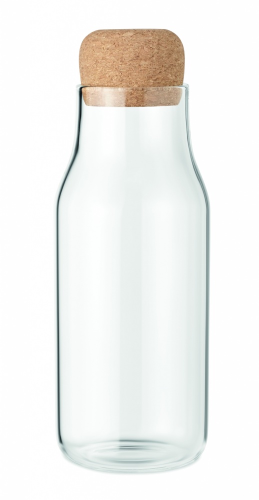 Logo trade firmakingituse pilt: Klaaspudeli korgist kaas 600 ml