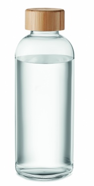 Logotrade ärikingitused pilt: Klaaspudel 650ml bambusest kaas