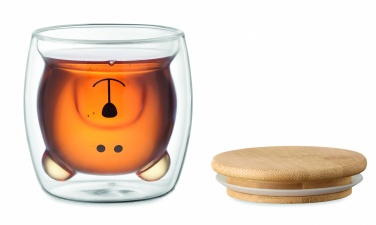 Logotrade firmakingi foto: Kaheseinaline borosilikaatkruus