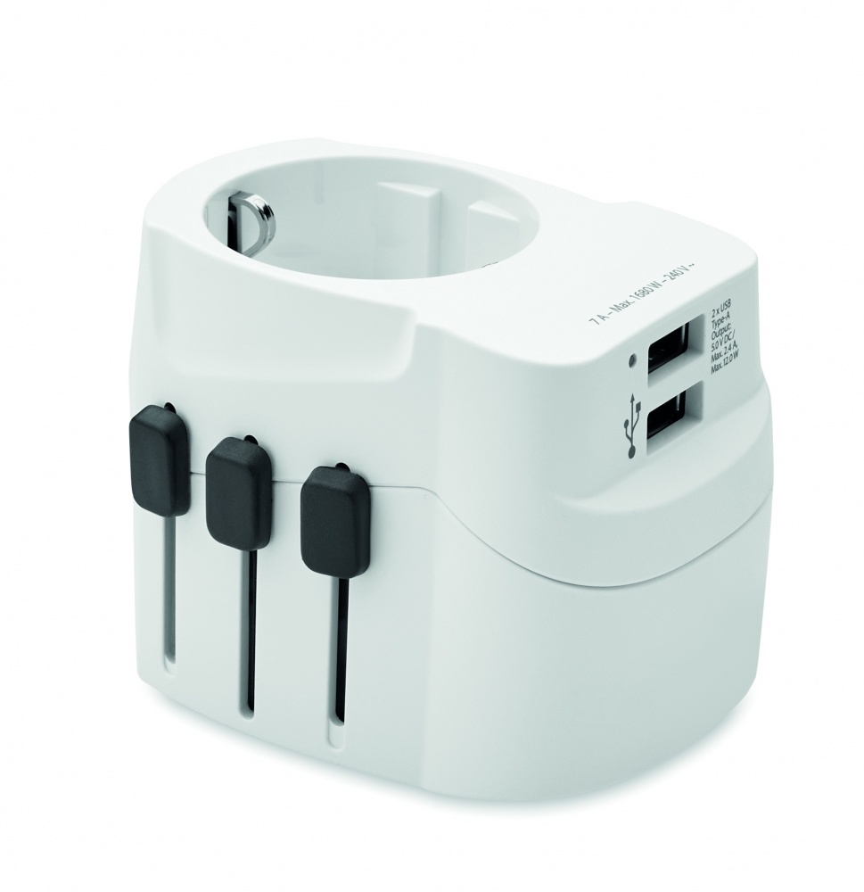 Logo trade reklaamtoote pilt: PRO Light 2x USB. 3-poolne