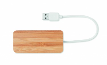 Logo trade reklaamkingitused foto: Bambusest USB 3 pordiga jaotur