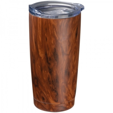 Logotrade ärikingituse foto: Puidust välimusega roostevabast terasest kruus COSTA RICA 550 ml