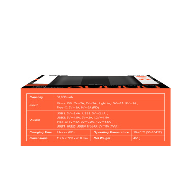 Logotrade reklaamkingid pilt: Akupank SILICON POWER QX55 30000 MAH