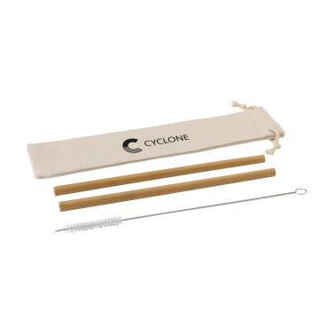 Logo trade reklaamkingi pilt: ECO Bamboe Straw Komplekt bambusest kõrred