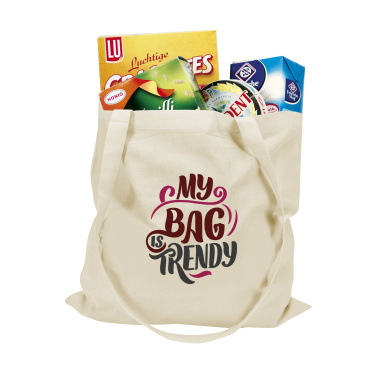 Logo trade firmakingid foto: ShoppyBag (135g/m²) pikkade sangadega puuvillane kott