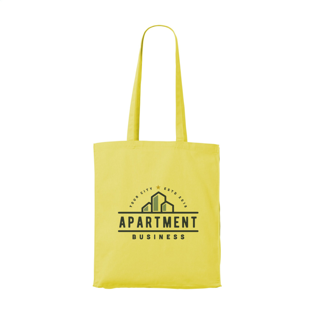 Logo trade meened foto: Värviline Square Bag (160 g/m²) puuvillane kott