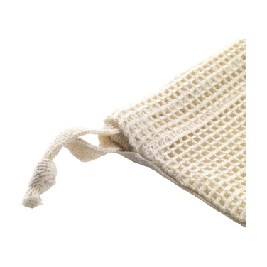 Logotrade firmakingituse foto: Natura Organic GOTS võrgust puuviljakott (120 g/m²)