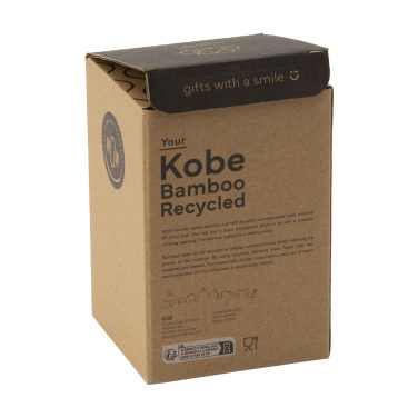 Logotrade ärikingituse foto: Kobe Bamboo RCS Recycled Steel 350 ml kohvitass