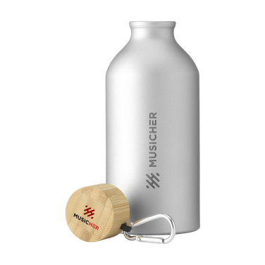 Logotrade ärikingituse foto: AluBamboo GRS Recycled Alu 500 ml veepudel