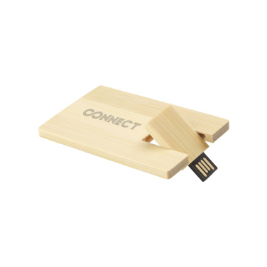 Logotrade meene foto: Krediitkaart USB Bamboo 16 GB