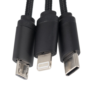 Logotrade reklaamtooted pilt: Valgustatud logoga 3in1 kaabel - LH-ZM04