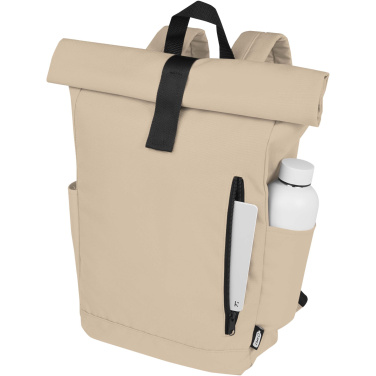 Logotrade reklaamkingituse foto: Byron 15,6" GRS RPET rull-top seljakott 18L