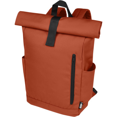 Logo trade reklaamkingi pilt: Byron 15,6" GRS RPET rull-top seljakott 18L