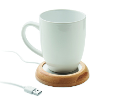 Logotrade firmakingi foto: Bambusest kruusisoojendaja USB-ga MUGLET