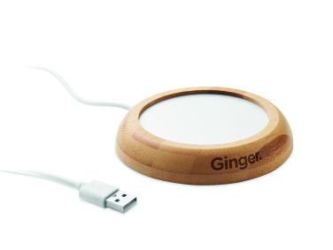 Logotrade ärikingituse foto: Bambusest kruusisoojendaja USB-ga MUGLET