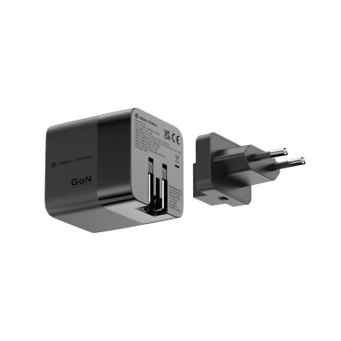 Logo trade reklaamtoote pilt: Urban Vitamin Mendocino 65W GaN laadija sissetõmmatav kaabel