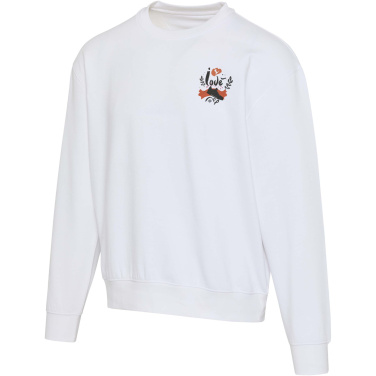 Logo trade reklaamkingi pilt: Boris 280 g/m2 unisex OCS orgaaniline ülisuur ümara kaelusega kampsun