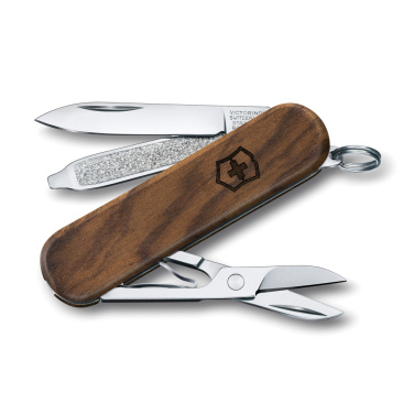Logo trade firmakingitused foto: VICTORINOX taskunuga Classic SD puidust 5 funktsiooniga