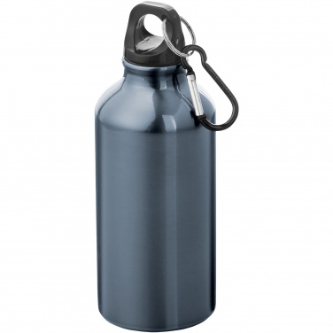 Logotrade liikelahja mainoslahja kuva: Oregon 400 ml:n alumiininen vesipullo karabiinikoukulla