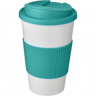 Logotrade liikelahja mainoslahja kuva: Americano® 350 ml muki, läikyttämätön kansi, grippi