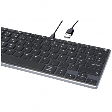 Logotrade liikelahja tuotekuva: Hybrid Bluetooth-tehonäppäimistö – AZERTY