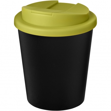 Logotrade mainoslahja tuotekuva: Americano® Espresso Eco 250 ml kahvimuki kierrätetystä materiaalista. Läikkymätön kansi.