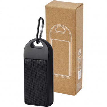 Logo trade mainostuote kuva: Omni 3 W IPX4 RCS-kierrätetystä muovista valmistettu Bluetooth®-kaiutin