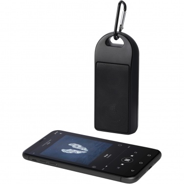 Logotrade mainoslahja ja liikelahja kuva: Omni 3 W IPX4 RCS-kierrätetystä muovista valmistettu Bluetooth®-kaiutin