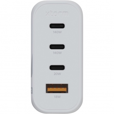 Logo trade liikelahja mainoslahja tuotekuva: Xtorm XEC140 GaN²Ultra 140 W -seinälaturi