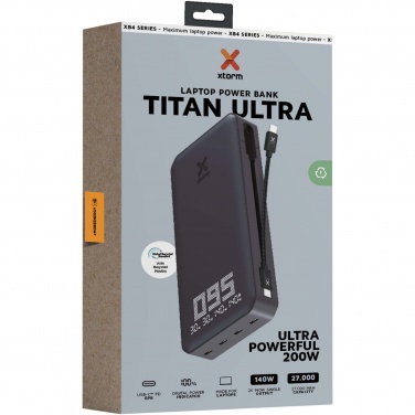Logo trade mainoslahja ja liikelahja tuotekuva: Xtorm XB403 Titan Ultra 27 000 mAh 200 W:n kannettavan tietokoneen varavirtalähde